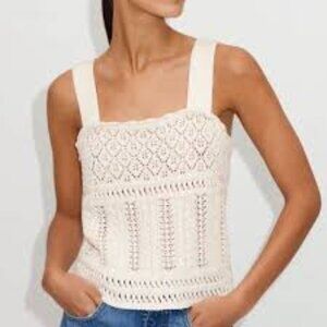 NEW, Express Crochet Knit Sweater Tank Top